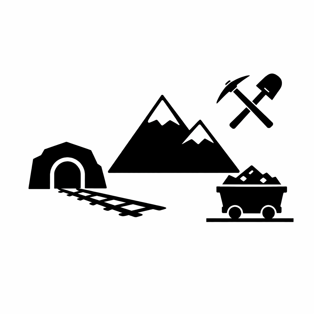 Minimalist Mining Scene